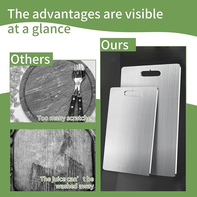 SOUQ AL SM™ Titanium Cutting Board - لوح تقطيع التيتانيوم