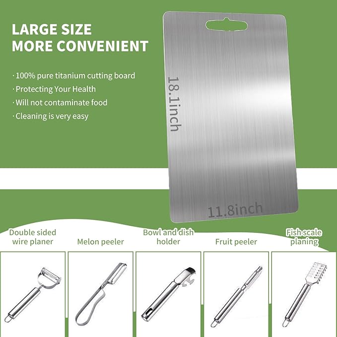 SOUQ AL SM™ Titanium Cutting Board - لوح تقطيع التيتانيوم