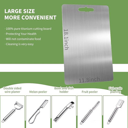 SOUQ AL SM™ Titanium Cutting Board - لوح تقطيع التيتانيوم